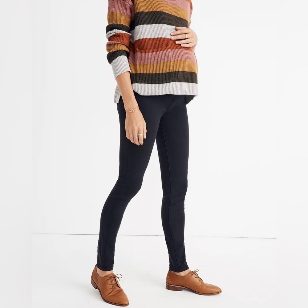 Madewell Maternity Over-the-Belly Skinny Jeans Denim J8446 23 Black
